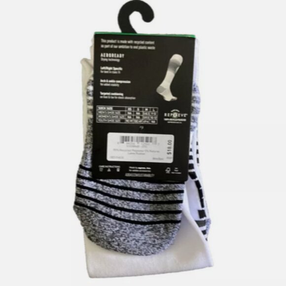 Adidas Soccer Socks YOUTH SMALL White/Black Team Speed Compression - Picture 3 of 5